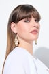 Boucles d'oreilles. Effet plume de paon