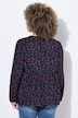 Bluse, Schleifen, A-Linie, V-Ausschnitt, Langarm