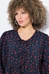 Bluse, Schleifen, A-Linie, V-Ausschnitt, Langarm