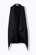 Open sweat vest with skull pattern in back