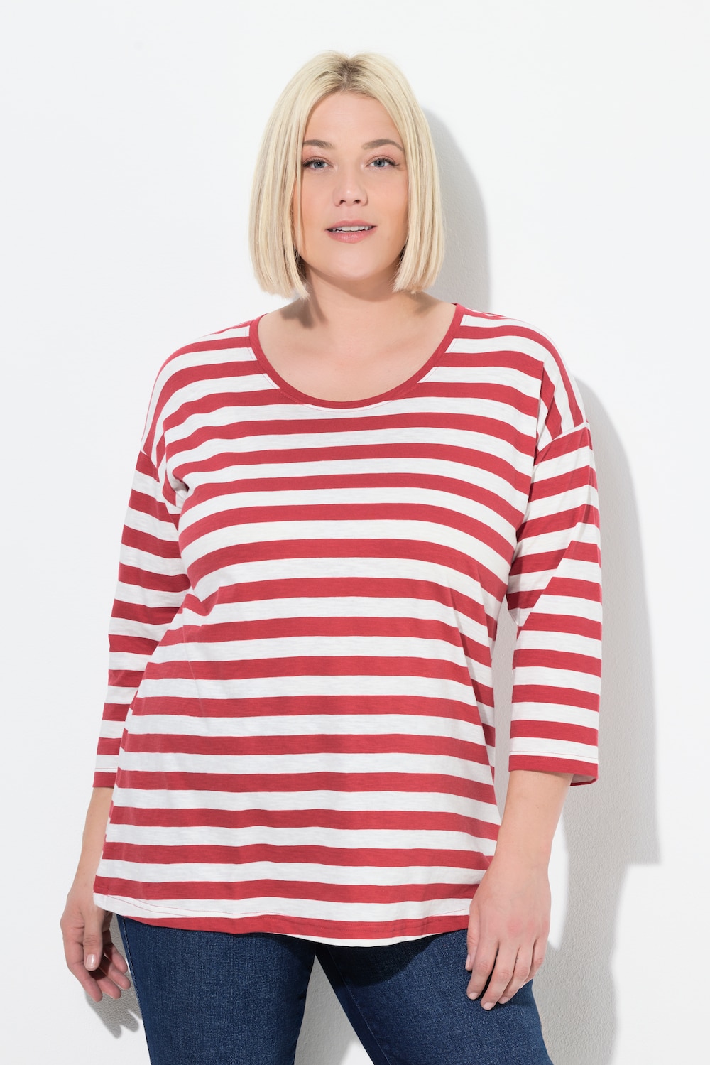 Große Größen Shirt, Damen, rot, Größe: 42/44, Baumwolle, Ulla Popken
