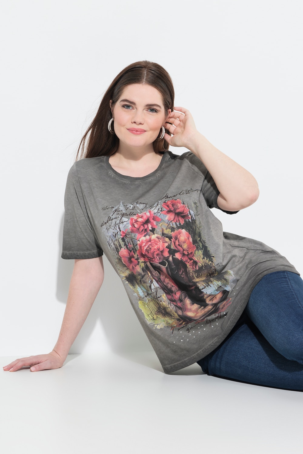 T-Shirt, Trachtenmotiv, Classic, Rundhals, Halbarm