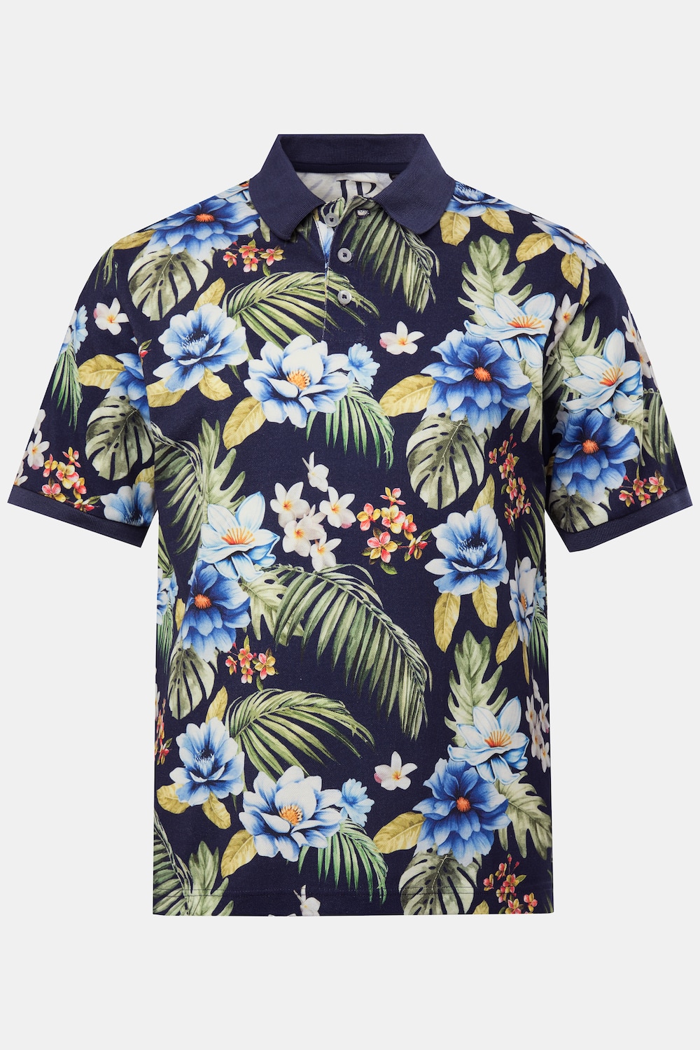 JP1880 Poloshirt, Halbarm, Piqué, Alloverprint, bis 8 XL