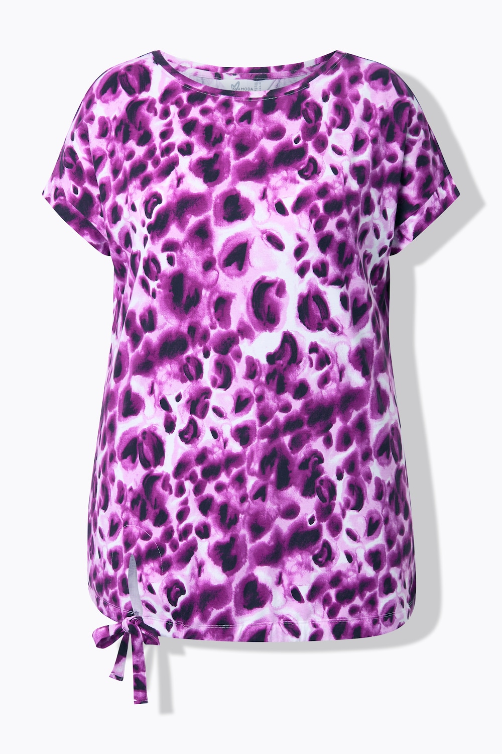 Stora storlekar T-shirt, Dam, lila, storlek: 44, Viskos, Mia Moda