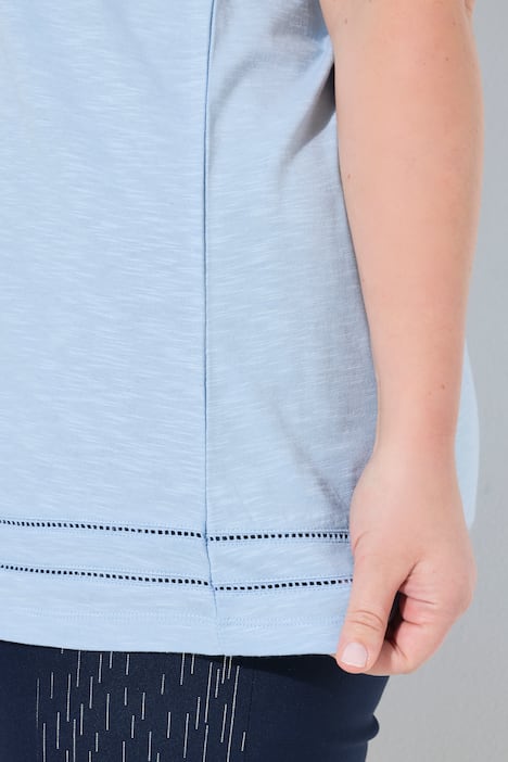 Top, A-lijn, kanten linten