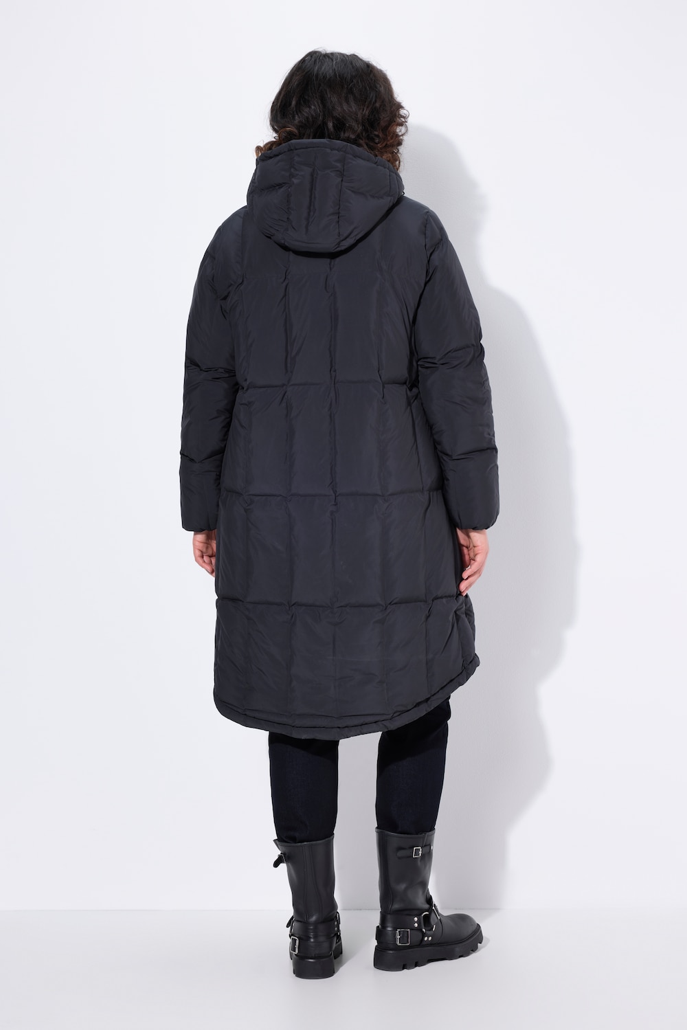 Ulla Popken Teddyfell Mantel Kurz Damen Mantel Schwarz » Große