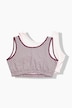 2 Pack Bralettes- Sweet Check