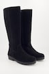 Veloursleder-Stiefel, XL-Schaft, Warmfutter, Weite H