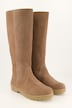 Veloursleder-Stiefel, XL-Schaft, Warmfutter, Weite H
