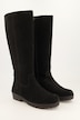 Veloursleder-Stiefel, XXL-Schaft, Warmfutter, Weite H