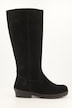 Veloursleder-Stiefel, XXL-Schaft, Warmfutter, Weite H