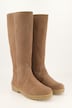 Veloursleder-Stiefel, XXL-Schaft, Warmfutter, Weite H