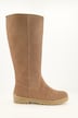 Veloursleder-Stiefel, XXL-Schaft, Warmfutter, Weite H