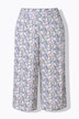 Culotte, wide legs, alloverprint og elastisk linning