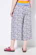 Culotte, wide legs, alloverprint og elastisk linning