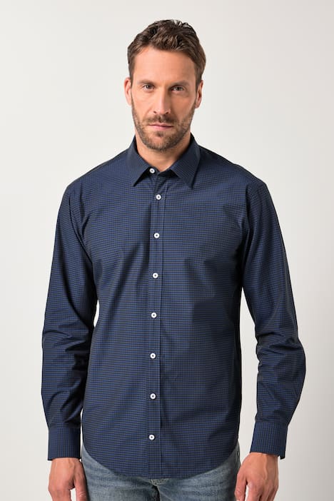 JP 1880 Karohemd, Langarm, Kentkragen, Modern Fit, bis 8 XL