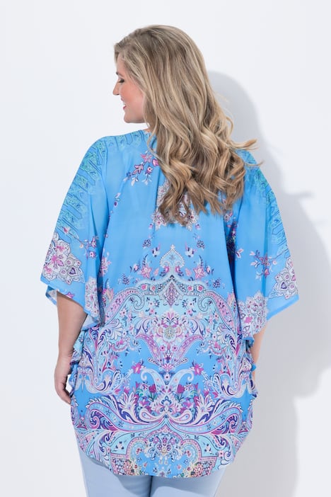 Blouse esprit caftan, coupe Loose Fit et imprimé all-over