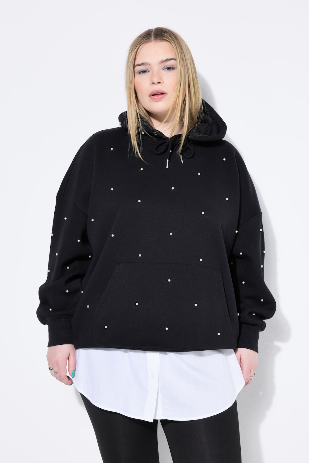 Große Größen Layerrock, Damen, weiß, Größe: 54/56, Viskose, Studio Untold