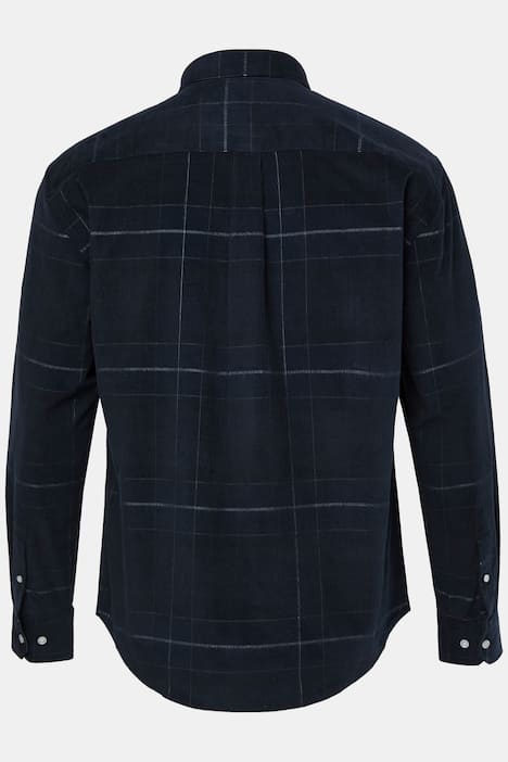 JP 1880 Cord-Karohemd, Langarm, Buttondown-Kragen, Modern Fit, bis 8 XL