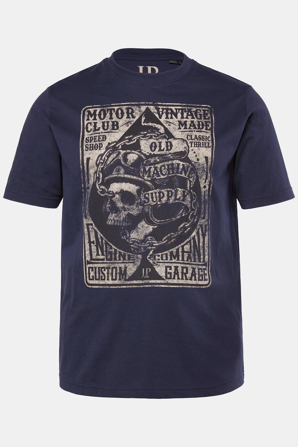JP1880 T-Shirt, Halbarm, Brustprint, bis 8 XL