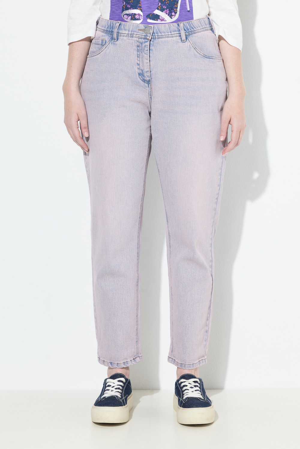 Große Größen Boyfriend-Jeans, Damen, blau, Größe: 44, Baumwolle, Ulla Popken