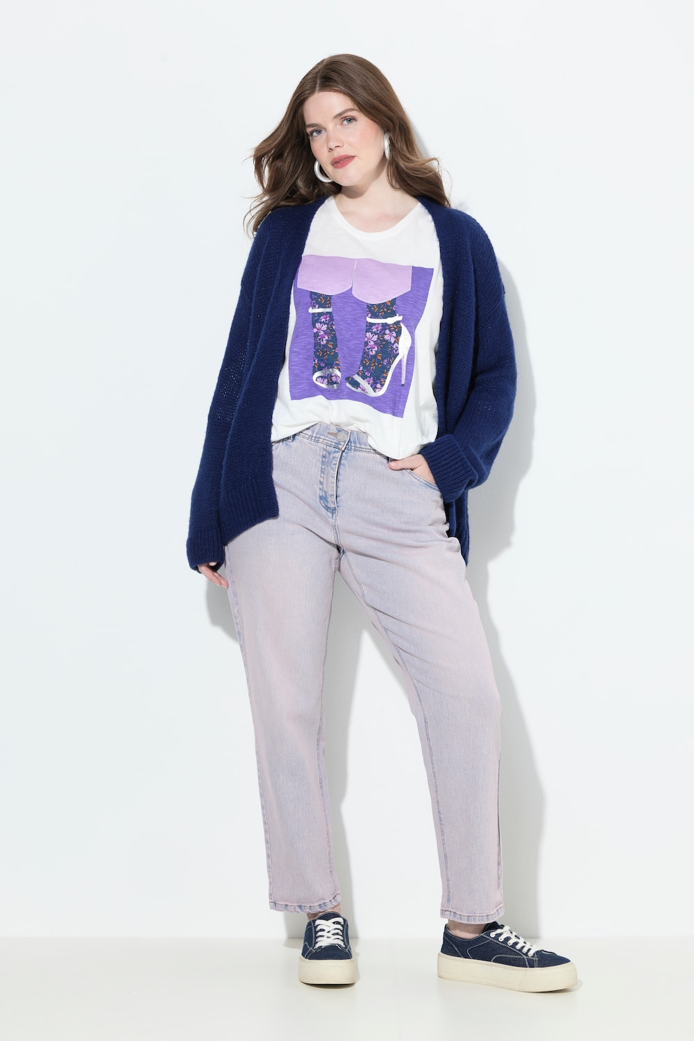 Boyfriend jeans, gekleurd denim, comfortabele stretch