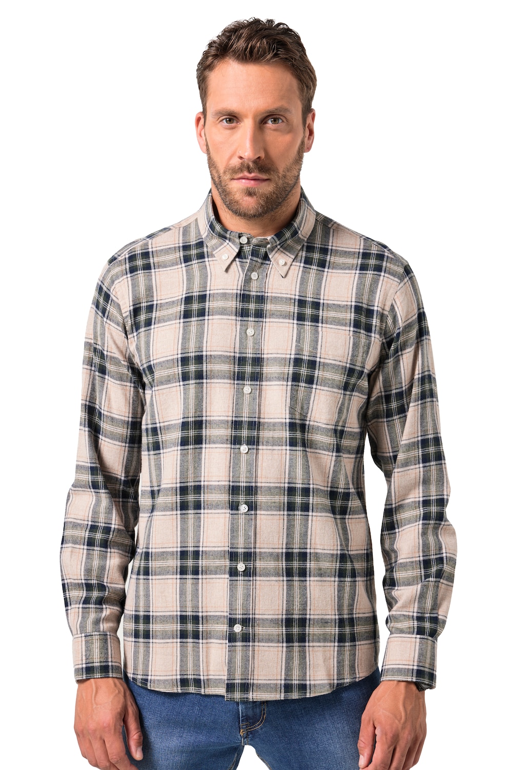 Flanella Camicia A Quadri Con Frange Camicie Flanella Taglie Forti