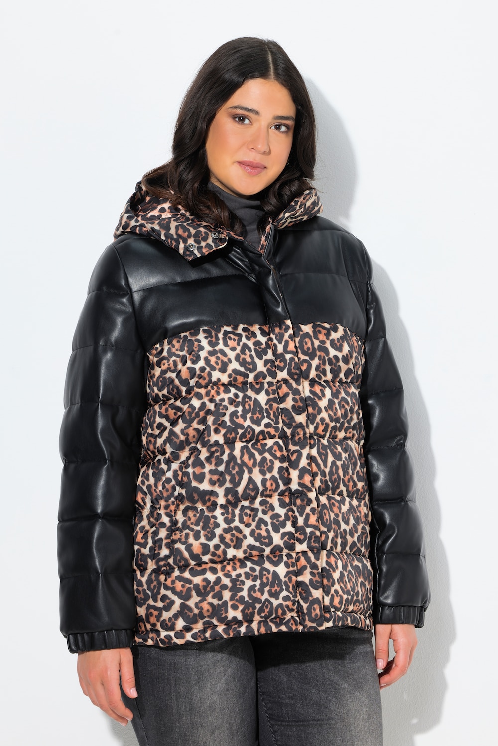 Große Größen HYPRAR Steppjacke, Damen, schwarz, Größe: 46/48, Polyester/Synthetische Fasern, Ulla Popken