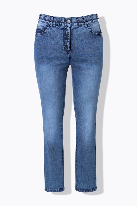 Jeans Sarah, Fransen, schmales Bein, recycelt