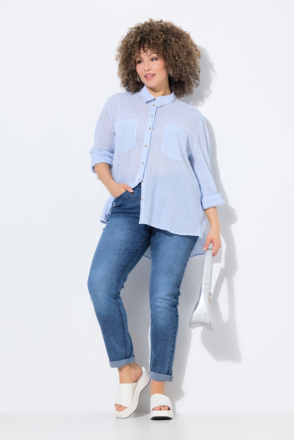 Große Größen Jeans Sarah, Damen, blau, Größe: 56, Baumwolle, Ulla Popken