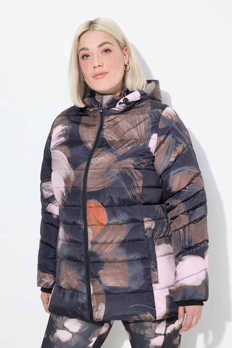 HYPRAR Steppjacke, wasserabweisend, Kapuze, recycelt