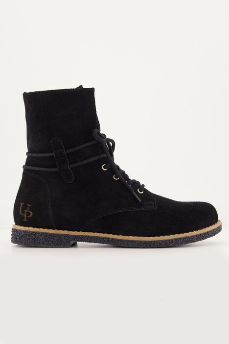 Stiefeletten, Veloursleder, Reißverschluss, Weite H