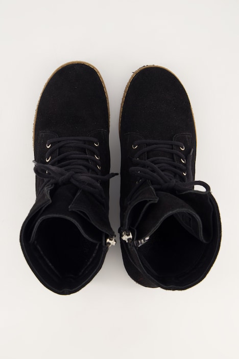 Stiefeletten, Veloursleder, Reißverschluss, Weite H