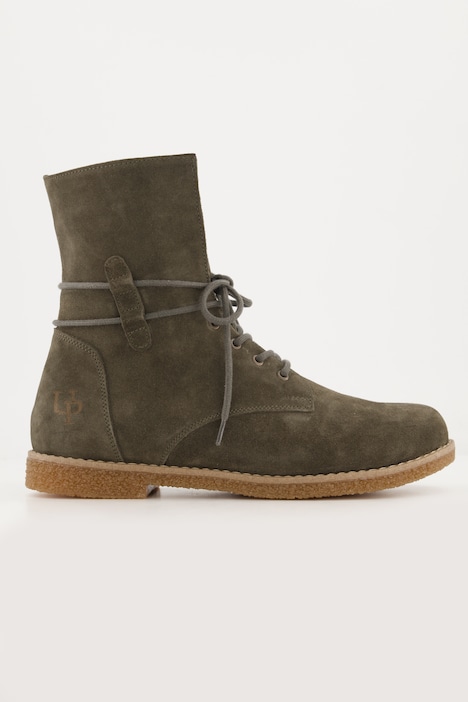 Stiefeletten, Veloursleder, Reißverschluss, Weite H