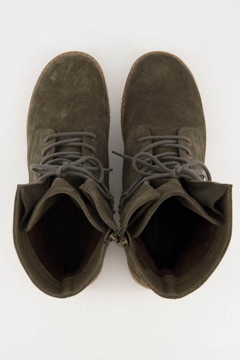 Stiefeletten, Veloursleder, Reißverschluss, Weite H