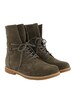 Ankle boots, suede, zip, width H