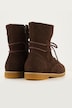 Stiefeletten, Veloursleder, Reißverschluss, Weite H
