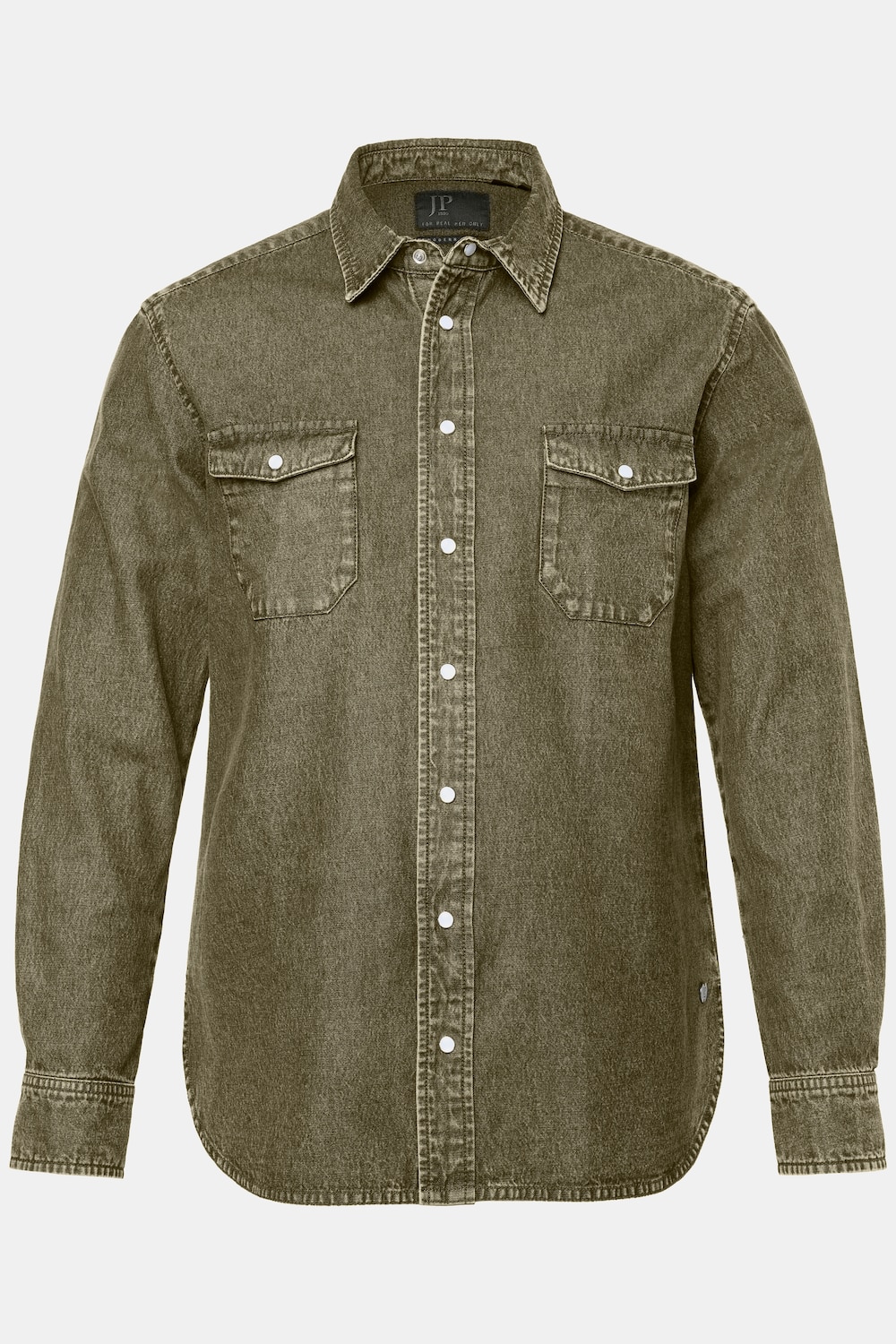 JP1880 Color-Jeanshemd FLEXNAMIC®, Langarm, Kentkragen, Modern Fit, bis 8 XL