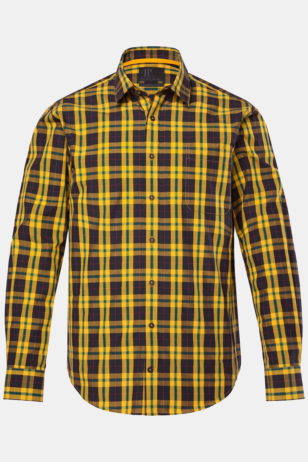 JP1880 Karohemd, Langarm, Kentkragen, Modern Fit, bis 8 XL