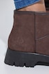 Støvletter i semsket skinn, chunky-stil, teddyfôr, bredde H