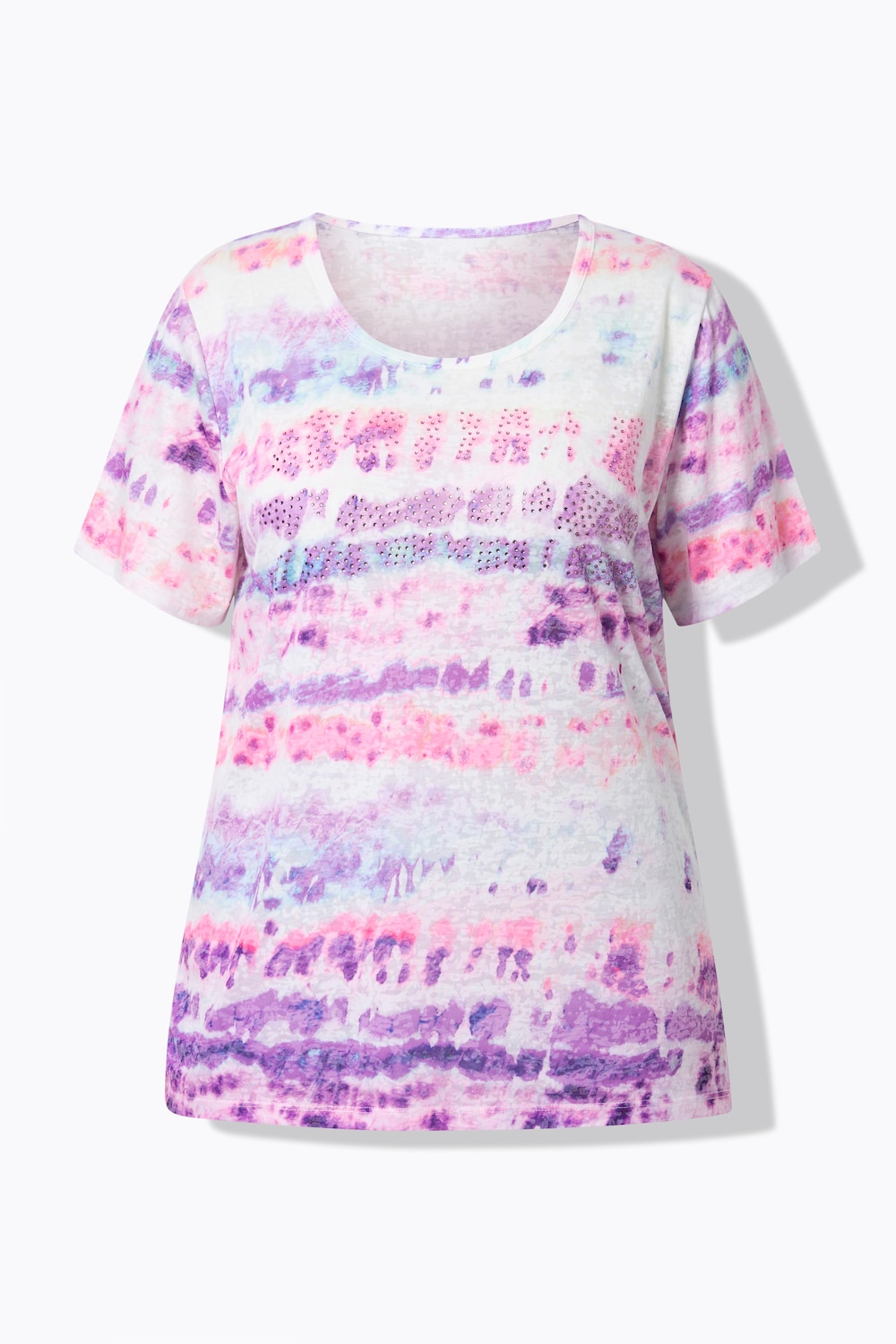 Stora storlekar T-shirt, Dam, lila, storlek: 42, Polyester/Viskos, Angel of Style