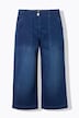 Jeans-Culotte Rose, weites Bein, Komfortbund, wadenlang