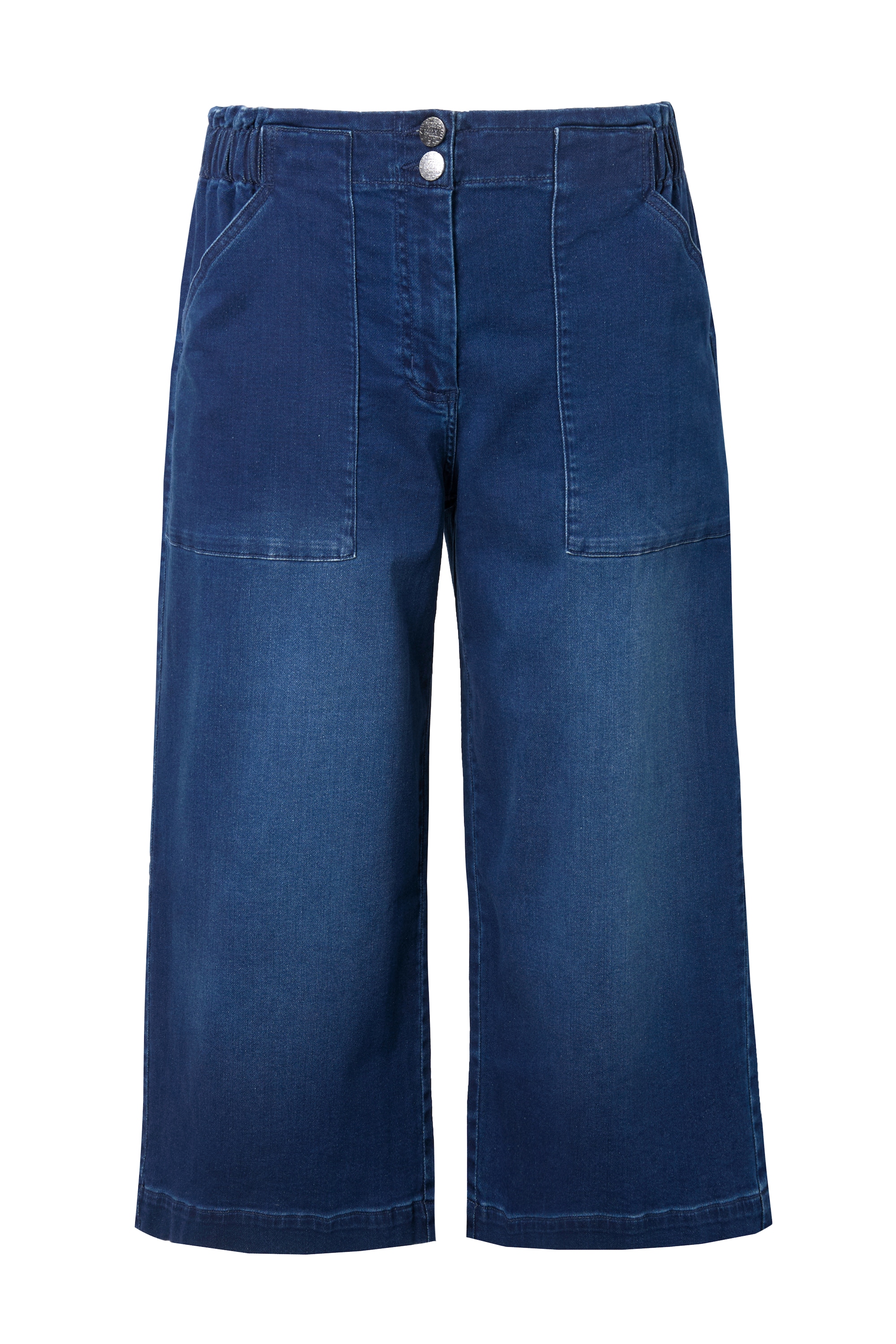 Ulla Popken Damen große Größen Jeans Culotte Rose weites Bein Komfortbund