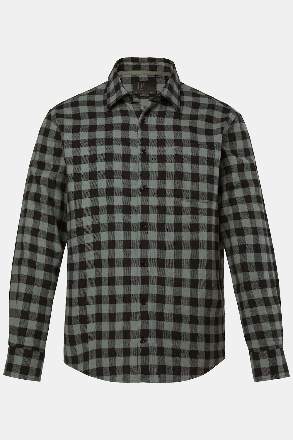 JP1880 Karo-Flanellhemd, Langarm, Kentkragen, Modern Fit, bis 8 XL