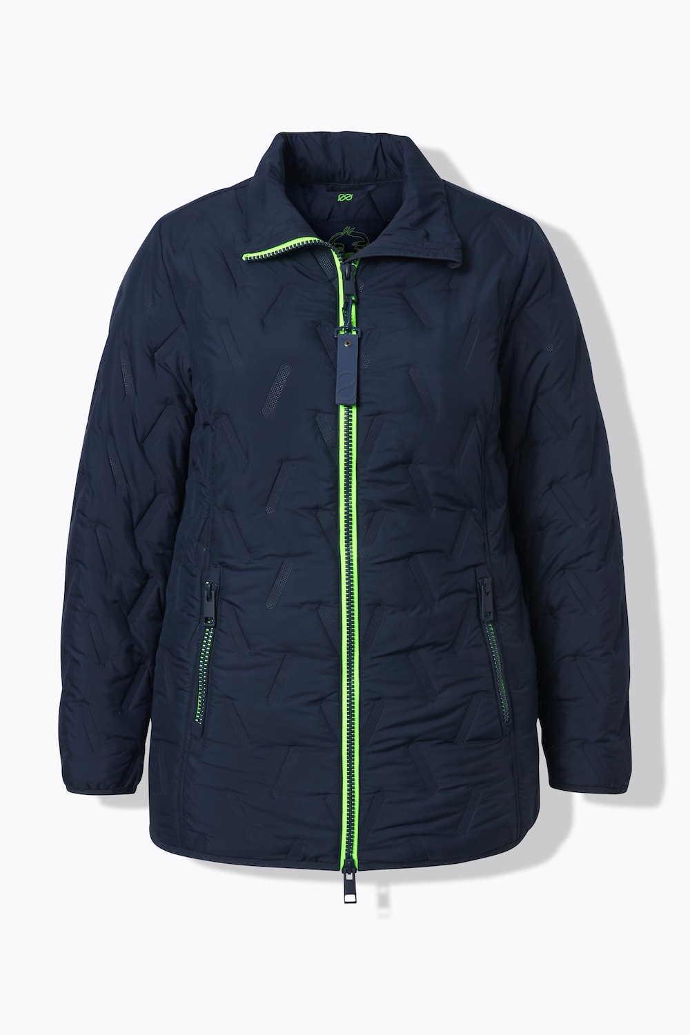 Stora storlekar Quiltad jacka, Dam, blå, storlek: 44/46, Polyester, LAURASON