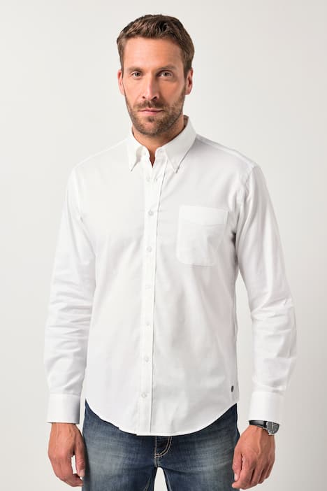 JP1880 Oxford-overhemd FLEXNAMIC®, lange mouwen, buttondown-kraag, Modern-Fit, tot 8XL