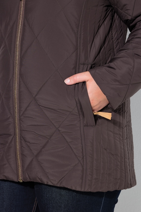 Veste matelassée technique HYPRAR à capuche, matière déperlante
