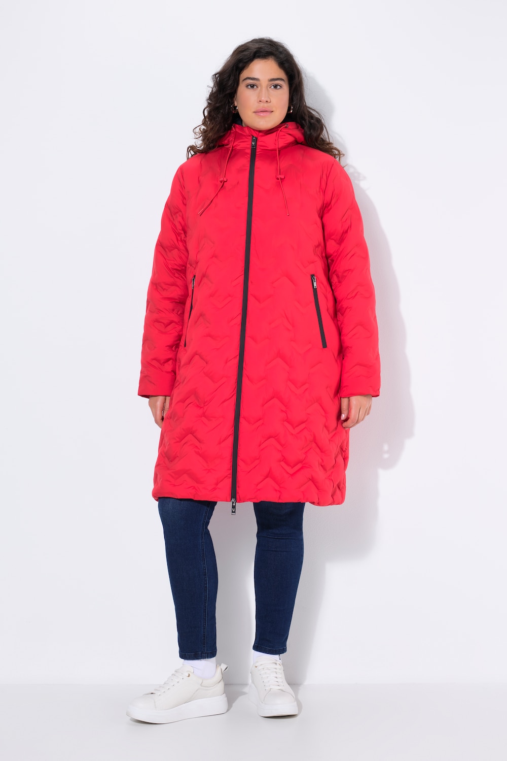 Große Größen HYPRAR Steppmantel, Damen, rot, Größe: 58/60, Polyester, Ulla Popken