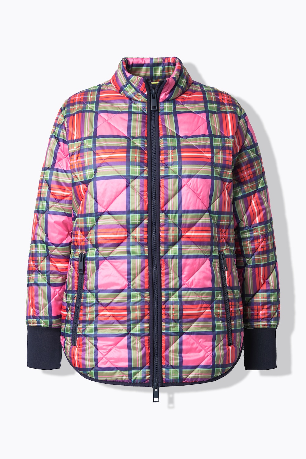 Stora storlekar Sandwich-quiltad jacka, Dam, röd, storlek: 40/42, Polyester, LAURASON