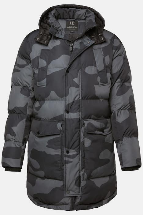JP1880 Stepp-Parka, Camouflage, Kapuze, Taillen-Tunnelzug, bis 7 XL